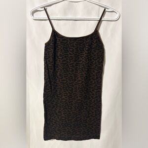 NIKIBIKI Women’s Brown Leopard Print Tank Top